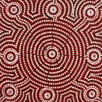 Aboriginal Artwork by Nardia Napurrurla Stafford, Ngurlu Jukurrpa (Native Seed Dreaming), 30x30cm