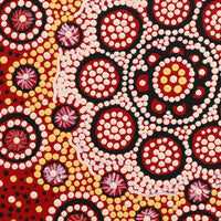 Aboriginal Artwork by Nardia Napurrurla Stafford, Ngurlu Jukurrpa (Native Seed Dreaming), 30x30cm
