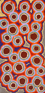 Aboriginal Art by Pamela Napurrurla Walker, Janganpa Jukurrpa (Brush-tail Possum Dreaming) - Mawurrji, 61x30cm - ART ARK®