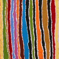 Aboriginal Artwork by Pamela Napurrurla Walker, Wulpayi Jukurrpa (River Dreaming), 30x30cm