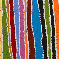 Aboriginal Artwork by Pamela Napurrurla Walker, Wulpayi Jukurrpa (River Dreaming), 30x30cm