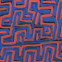 Aboriginal Artwork by Pauline Napangardi Gallagher, Lukarrara Jukurrpa, 30x30cm