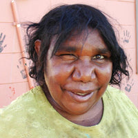 Aboriginal Artwork by Pauline Napangardi Gallagher, Lukarrara Jukurrpa, 30x30cm