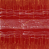 Aboriginal Artwork by Sabrina Nangala Robertson, Ngapa Jukurrpa (Water Dreaming) - Pirlinyarnu, 30x30cm