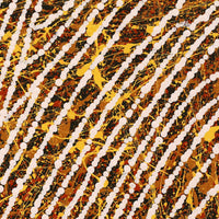Aboriginal Artwork by Sarah-Jane Nampijinpa Singleton, Yankirri Jukurrpa (Emu Dreaming) - Ngarlikurlangu, 30x30cm