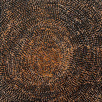 Aboriginal Artwork by Sarah Napurrurla Leo, Ngapa Jukurrpa (Water Dreaming), 30x30cm