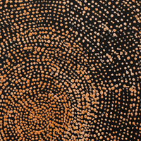 Aboriginal Artwork by Sarah Napurrurla Leo, Ngapa Jukurrpa (Water Dreaming), 30x30cm