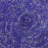 Aboriginal Artwork by Sarah Napurrurla Leo, Ngapa Jukurrpa (Water Dreaming) - Puyurru, 30x30cm
