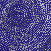 Aboriginal Artwork by Sarah Napurrurla Leo, Ngapa Jukurrpa (Water Dreaming) - Puyurru, 30x30cm
