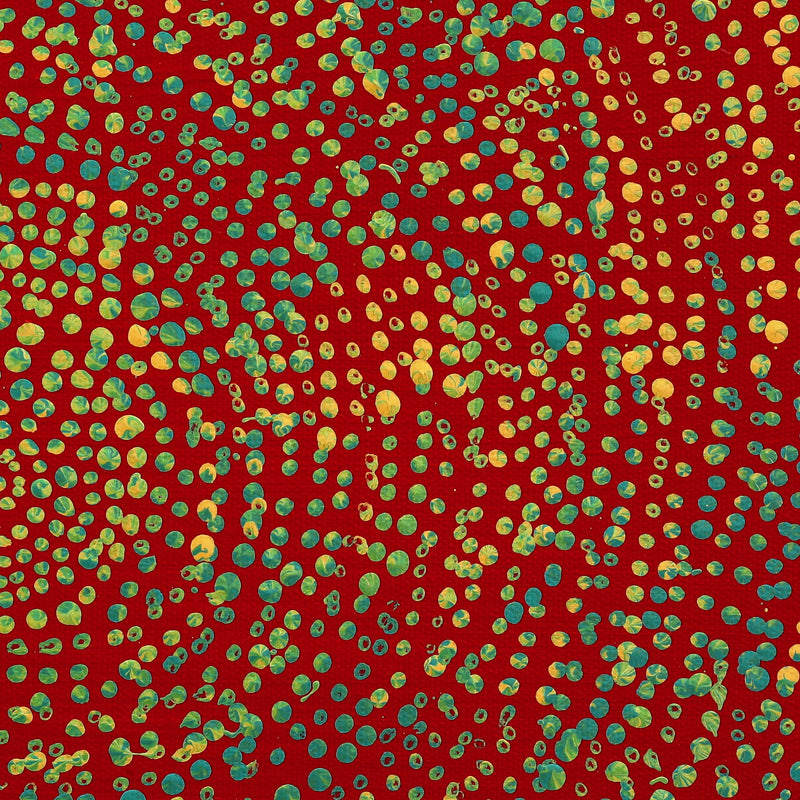 Aboriginal Artwork by Sarah Napurrurla Leo, Ngapa Jukurrpa (Water Dreaming) - Puyurru, 30x30cm