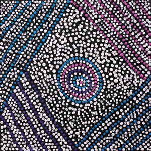Aboriginal Art by Savannah Napurrurla Ross, Patterns of the Landscape around Yuendumu, 30x30cm - ART ARK®