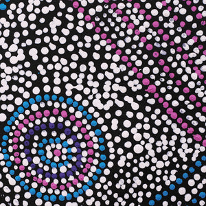 Aboriginal Art by Savannah Napurrurla Ross, Patterns of the Landscape around Yuendumu, 30x30cm - ART ARK®