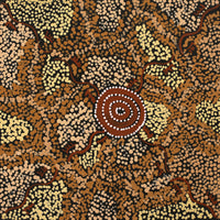 Aboriginal Artwork by Sebastian Japanangka Williams, Wardapi Jukurrpa (Goanna Dreaming) - Yarripurlangu, 30x30cm