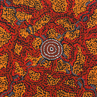 Aboriginal Artwork by Sebastian Japanangka Williams, Wardapi Jukurrpa (Goanna Dreaming) - Yarripurlangu, 30x30cm