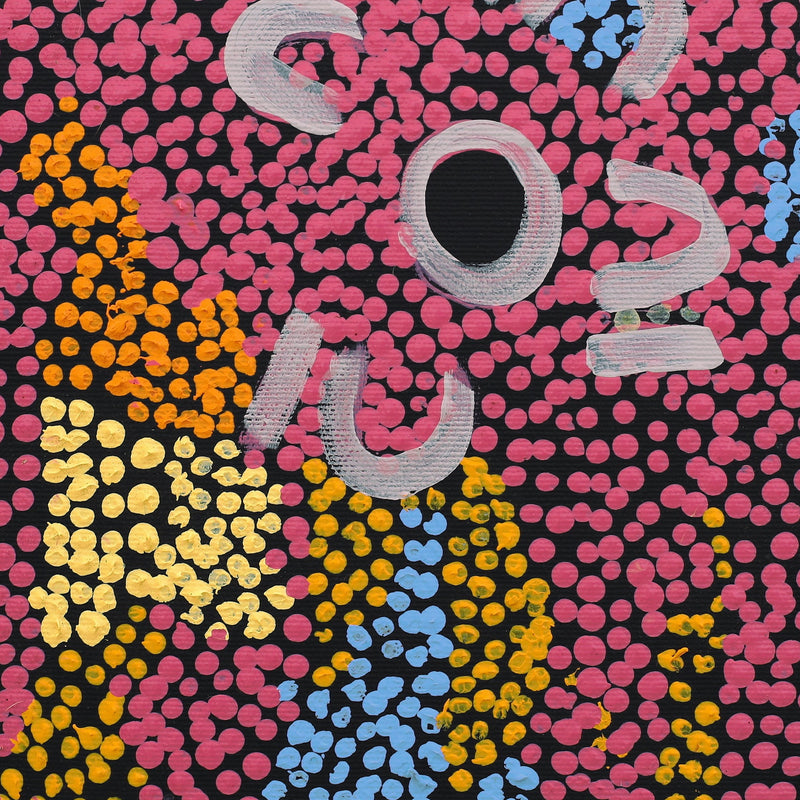 Aboriginal Artwork by Selina Nakamarra Gorey, Karnta Jukurrpa (Womens Dreaming), 30x30cm