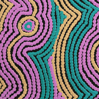 Aboriginal Artwork by Selina Napanangka Fisher, Pikilyi Jukurrpa (Vaughan Springs Dreaming), 30x30cm