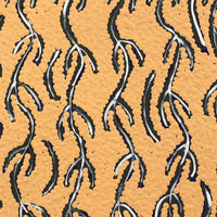 Aboriginal Artwork by Susie Nangala Watson, Mina Mina Dreaming, 30x30cm