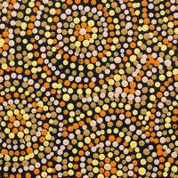 Aboriginal Artwork by Teranie Nangala Williams, Wanakiji Jukurrpa (Bush Tomato Dreaming), 30x30cm