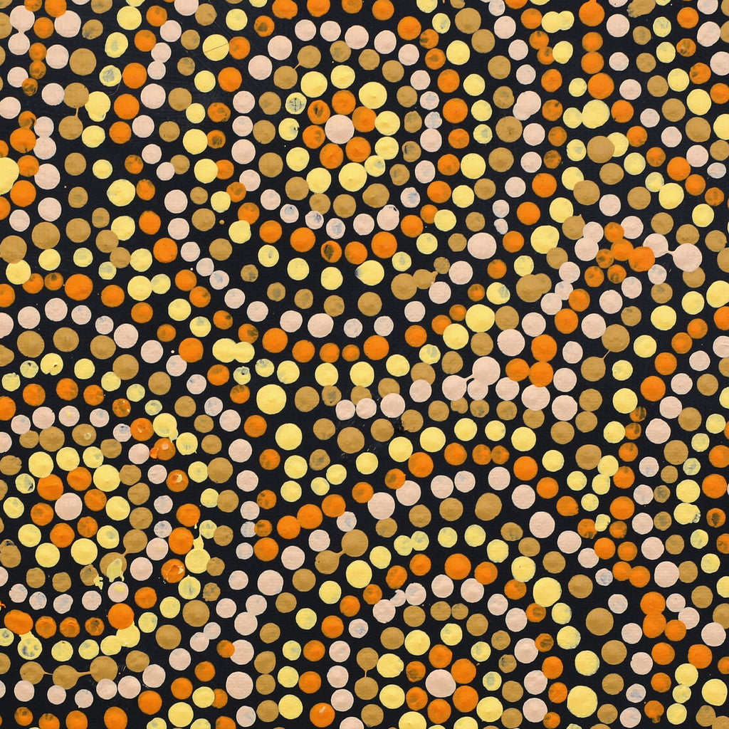 Aboriginal Art by Teranie Nangala Williams, Wanakiji Jukurrpa (Bush Tomato Dreaming), 30x30cm - ART ARK®