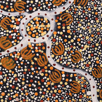 Aboriginal Artwork by Teranie Nangala Williams, Wardapi Jukurrpa (Goanna Dreaming) - Yarripurlangu, 30x30cm