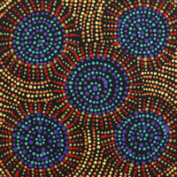 Aboriginal Artwork by Tina Napangardi Martin, Jinti-parnta Jukurrpa, 30x30cm