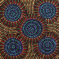 Aboriginal Art by Tina Napangardi Martin, Jinti-parnta Jukurrpa, 30x30cm - ART ARK®