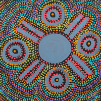 Aboriginal Artwork by Tina Napangardi Martin, Jinti-parnta Jukurrpa, 30x30cm