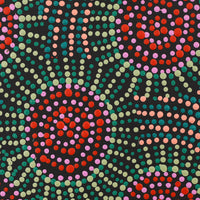 Aboriginal Artwork by Tina Napangardi Martin, Jinti-parnta Jukurrpa, 30x30cm