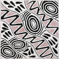 Aboriginal Artwork by Ursula Napangardi Hudson, Pikilyi Jukurrpa (Vaughan Springs Dreaming), 30x30cm