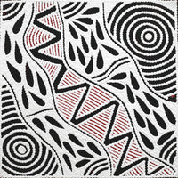 Aboriginal Artwork by Ursula Napangardi Hudson, Pikilyi Jukurrpa (Vaughan Springs Dreaming), 30x30cm