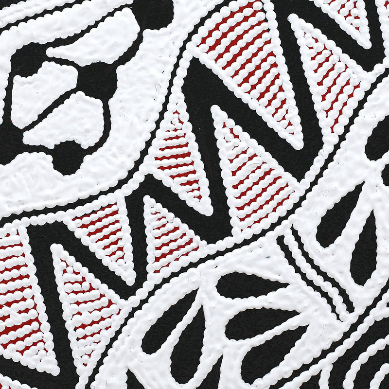 Aboriginal Artwork by Ursula Napangardi Hudson, Pikilyi Jukurrpa (Vaughan Springs Dreaming), 30x30cm