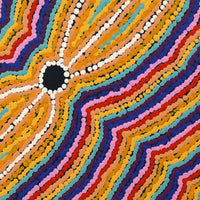 Aboriginal Artwork by Virginia Napaljarri Sims, Mina Mina Jukurrpa - Ngalyipi, 30x30cm