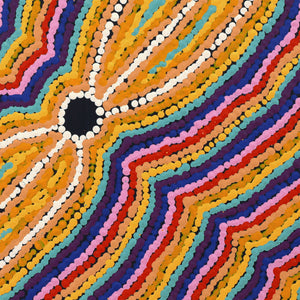 Aboriginal Art by Virginia Napaljarri Sims, Mina Mina Jukurrpa - Ngalyipi, 30x30cm - ART ARK®