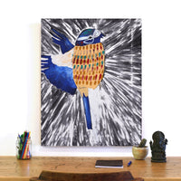 Aboriginal Artwork by Wilma Napangardi Poulson, Birds that live around Yuendumu, 76x61cm