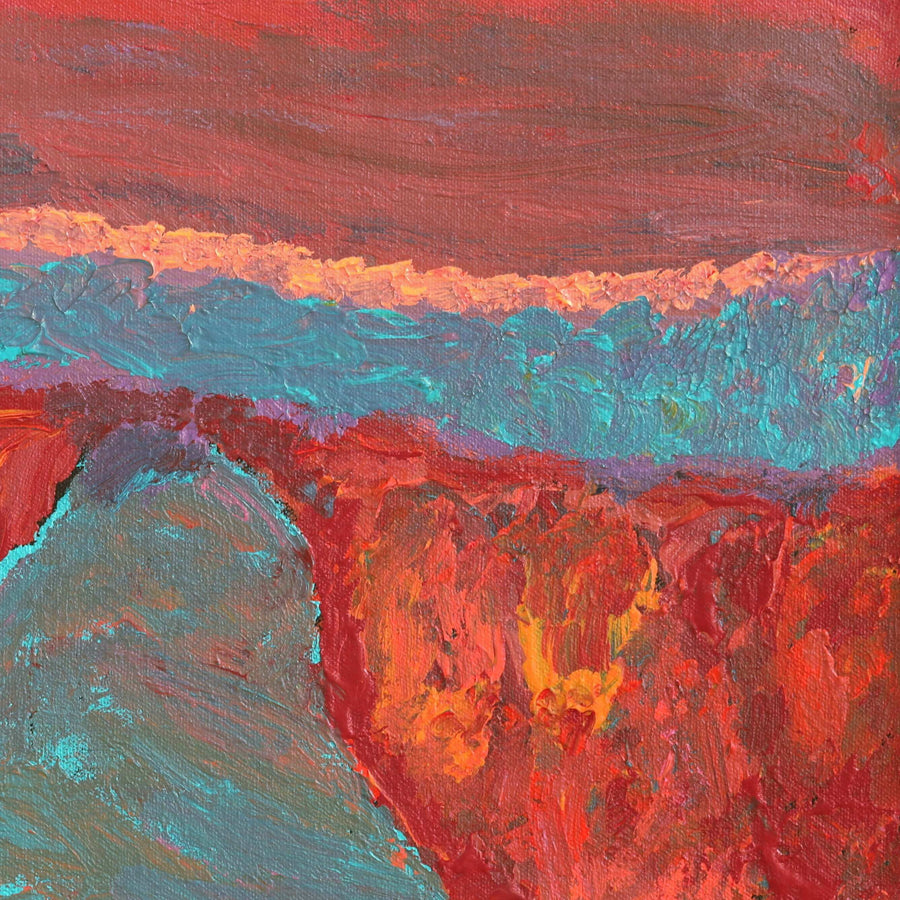 Aboriginal Artwork by Adrian Jangala Robinson, Nguru Nyirrpi-wana (Country around Nyirrpi), 46x30cm