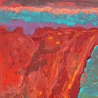 Aboriginal Artwork by Adrian Jangala Robinson, Nguru Nyirrpi-wana (Country around Nyirrpi), 46x30cm
