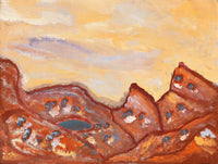 Aboriginal Artwork by Adrian Jangala Robinson, Nguru Nyirrpi-wana (Country around Nyirrpi), 61x46cm