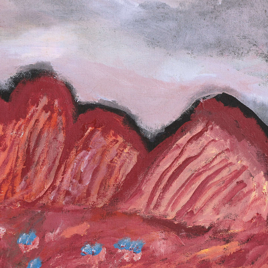 Aboriginal Artwork by Adrian Jangala Robinson, Nguru Nyirrpi-wana (Country around Nyirrpi), 61x46cm