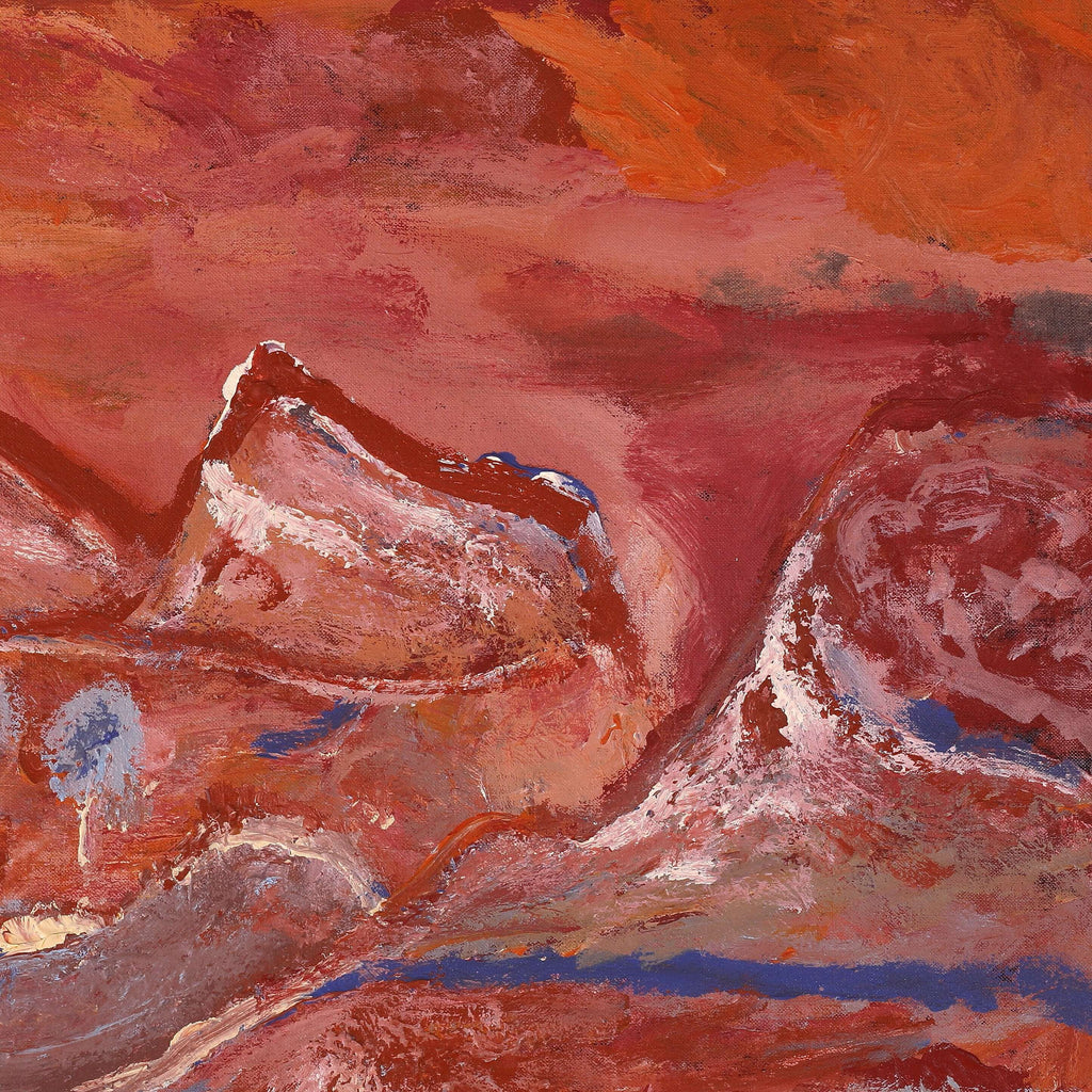 Aboriginal Artwork by Adrian Jangala Robinson, Nguru Nyirrpi-wana (Country around Nyirrpi), 61x46cm
