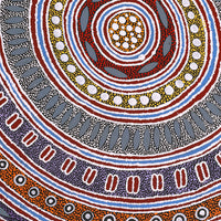 Aboriginal Artwork by Agnes Nampijinpa Fry, Pamapardu Jukurrpa (Flying Ant Dreaming) - Warntungurru, 91x61cm