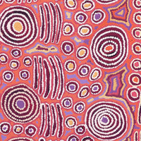 Aboriginal Artwork by Alice Nampijinpa Michaels, Lappi Lappi Jukurrpa, 107x76cm