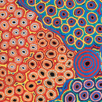 Aboriginal Artwork by Alice Nampijinpa Michaels, Lappi Lappi Jukurrpa, 122x122cm
