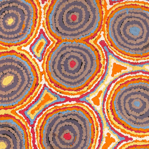 Aboriginal Art by Alice Nampijinpa Michaels, Lappi Lappi Jukurrpa, 91x46cm - ART ARK®