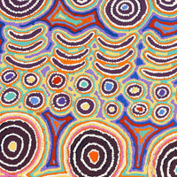 Aboriginal Artwork by Alice Nampijinpa Michaels, Lappi Lappi Jukurrpa, 91x91cm