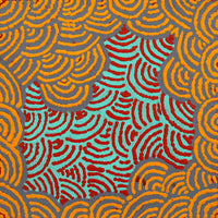 Aboriginal Artwork by Andrea Nungarrayi Wilson, Lappi Lappi Jukurrpa, 30x30cm