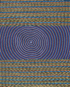 Aboriginal Artwork by Anne Grace Nungarrayi Kitson, Lukarrara Jukurrpa, 76x61cm - ART ARK®