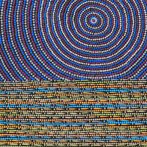 Aboriginal Artwork by Anne Grace Nungarrayi Kitson, Lukarrara Jukurrpa, 76x61cm - ART ARK®