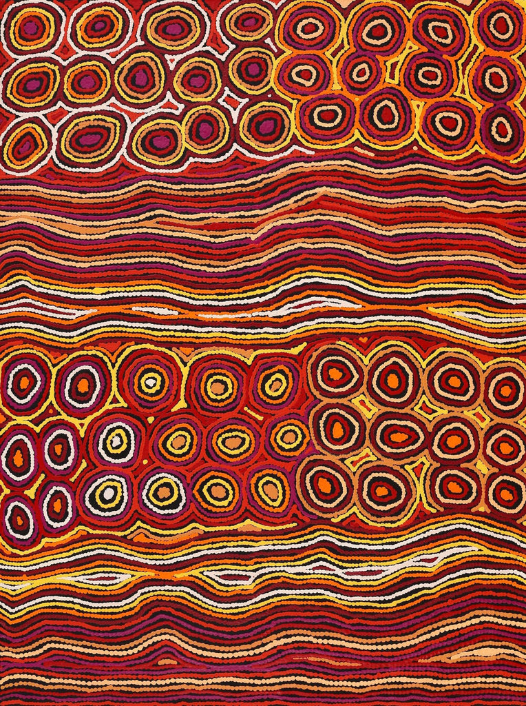 Aboriginal Artwork by Antonia Napangardi Michaels, Lappi Lappi Jukurrpa, 122x91cm
