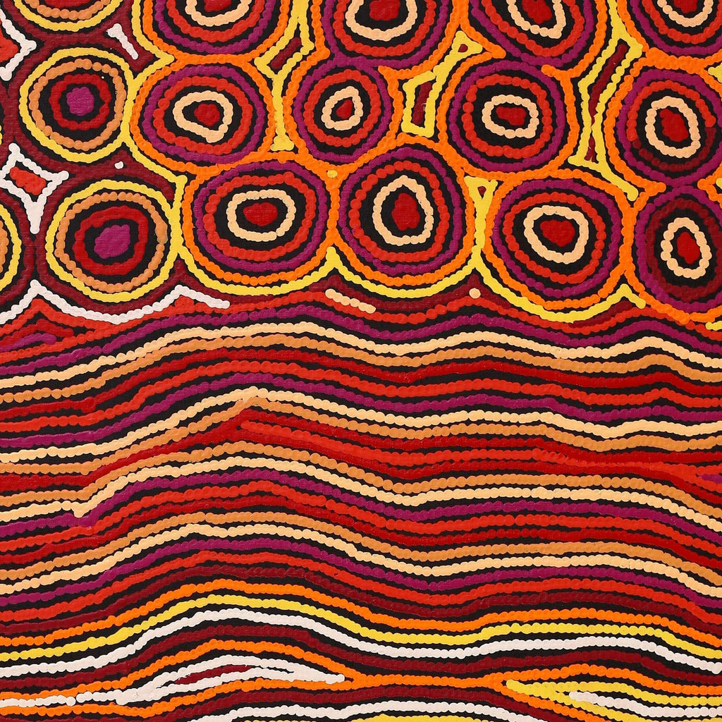 Aboriginal Artwork by Antonia Napangardi Michaels, Lappi Lappi Jukurrpa, 122x91cm