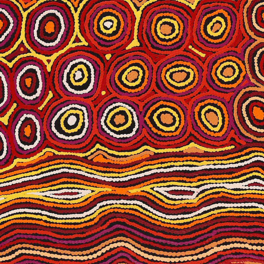Aboriginal Artwork by Antonia Napangardi Michaels, Lappi Lappi Jukurrpa, 122x91cm